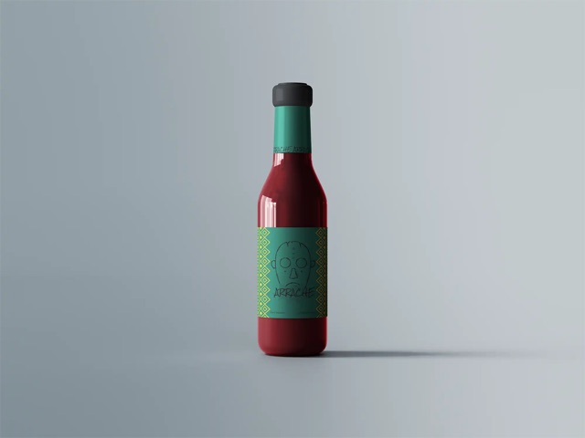 Packaging des sauces piquantes Arrache